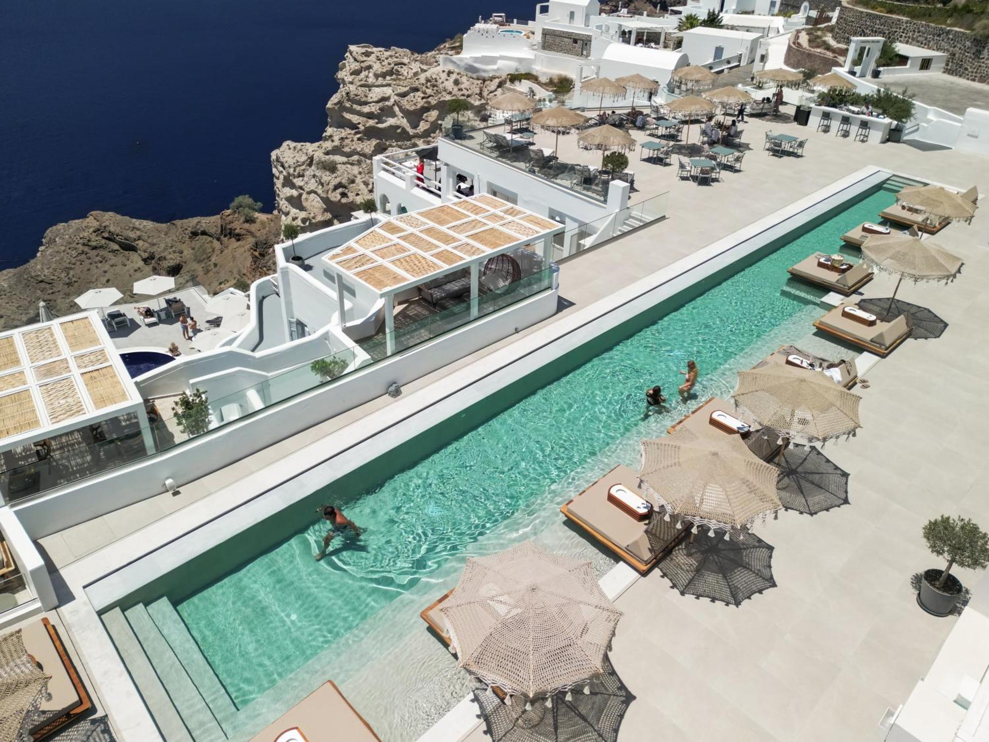 Apeiron Blue Santorini - Sustainable Adults Only 14 Plus Fira  Eksteriør bilde